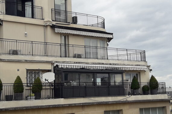 Aménagement extérieur, veranda aluminium-installation-paris