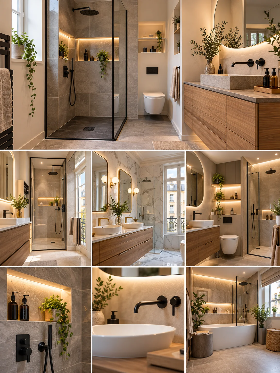 Nos salles de bain rénovées à Paris