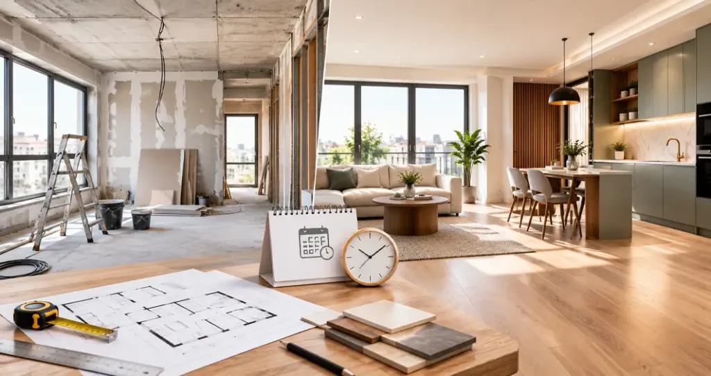 Combien de temps faut-il pour rénover un appartement?