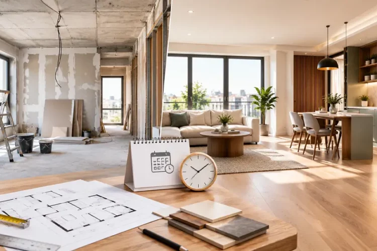 Combien de temps faut-il pour rénover un appartement?